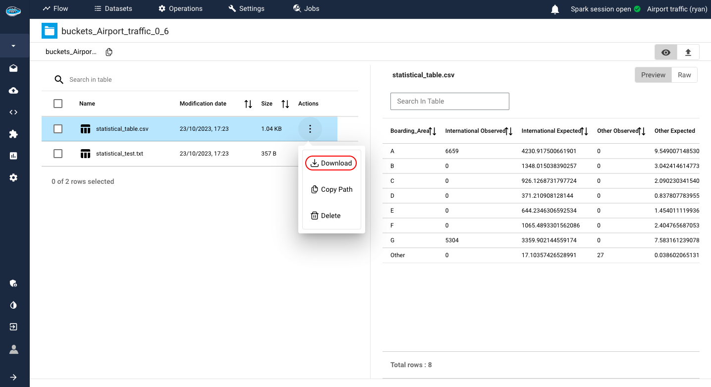 bucket upload pop-up