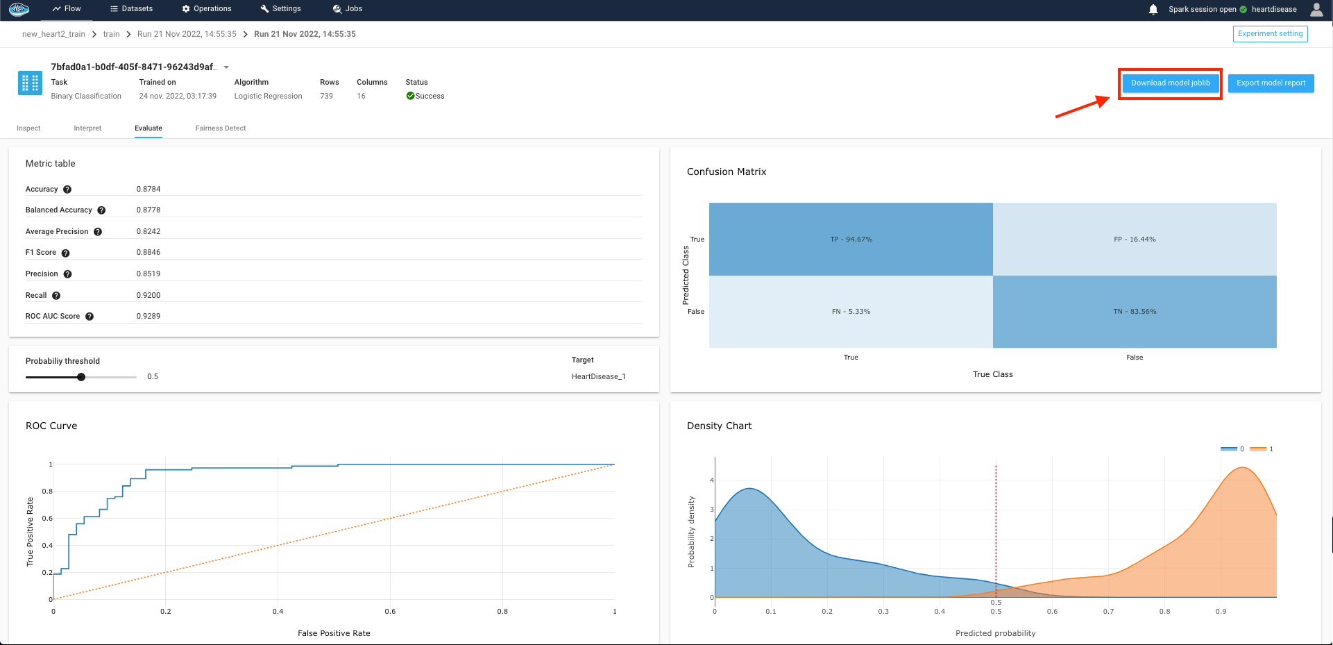 joblib export button